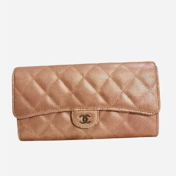 Chanel Brown Quilted Wallet Timeless Design - Picture 11 of 13
